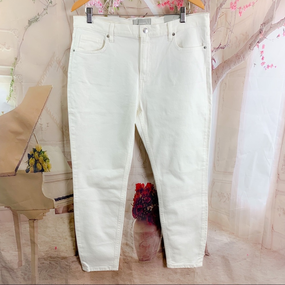 NEW EVERLANE White Mid-rise Skinny Jeans - Picture 2 of 10